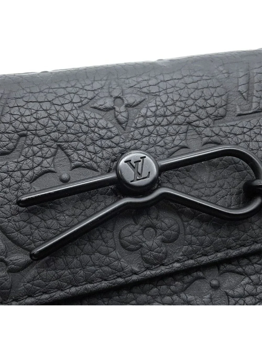 Louis Vuitton Wallet Monogram Taurillon Steamer Wearable Shoulder Bag Black